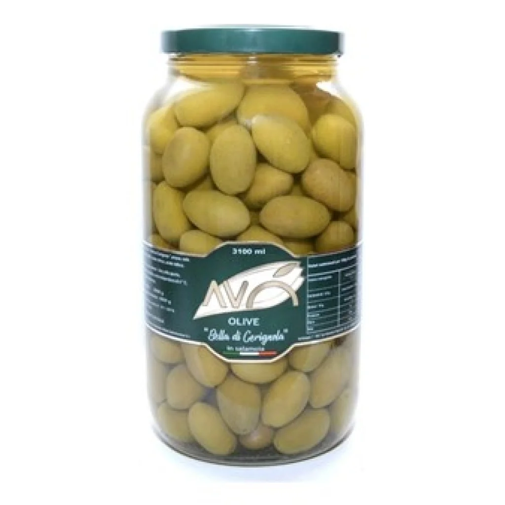 Aceitunas Cerignola verdes (frasco) Drenado 1.8 kg