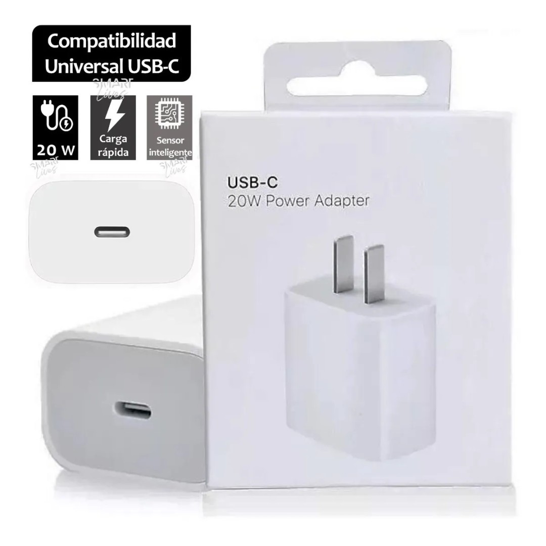 Cargador móvil USB tipo C, compatible con iPhone, 25 W