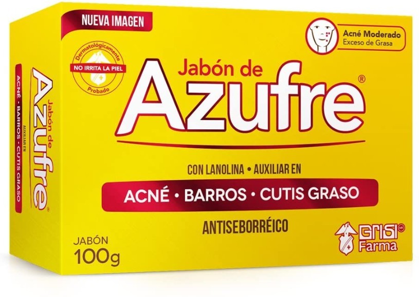 Jabón de azufre antiacné 100 g