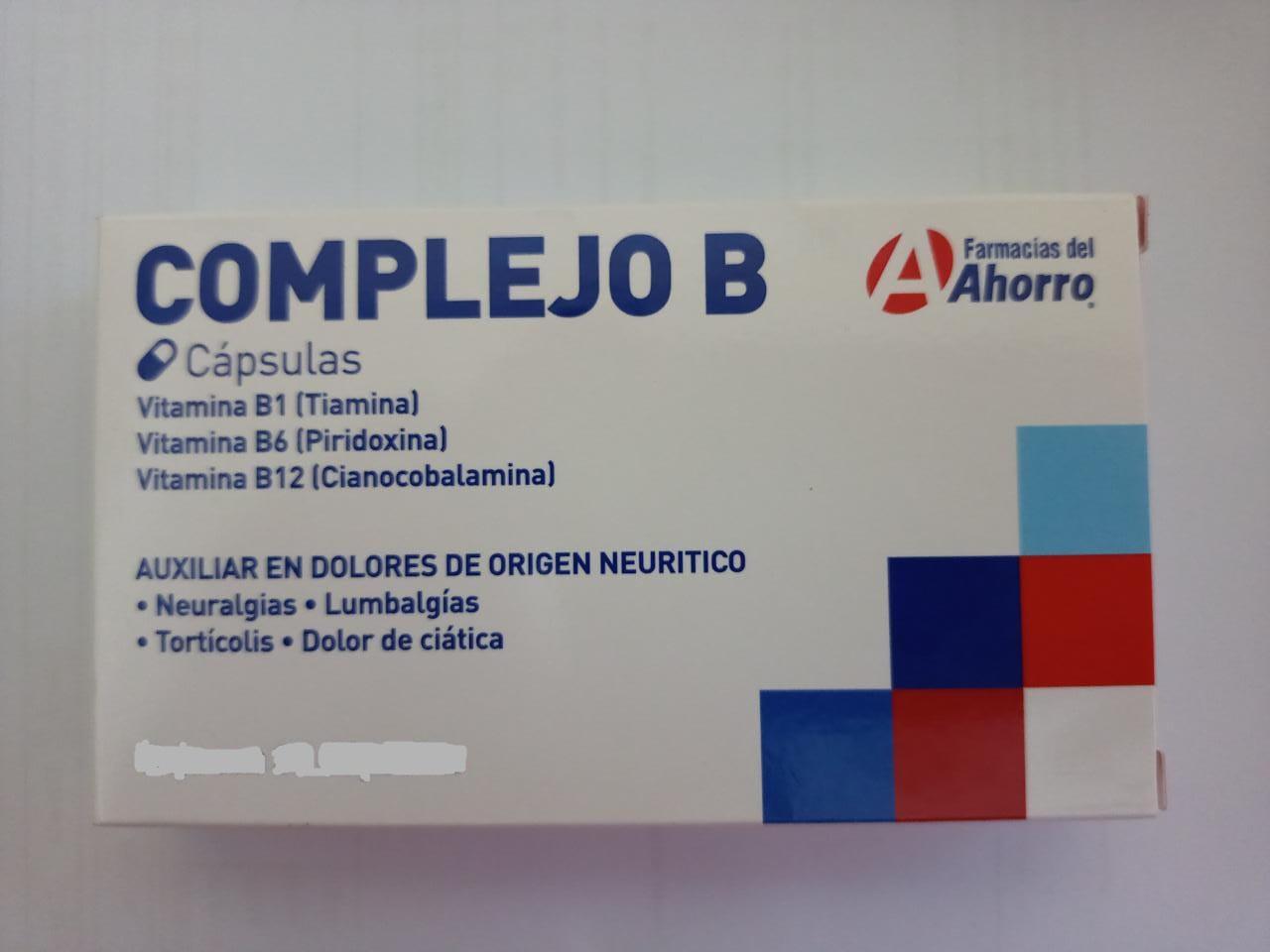 Vitamina B1+B6+B12 paquete de 90 tabletas