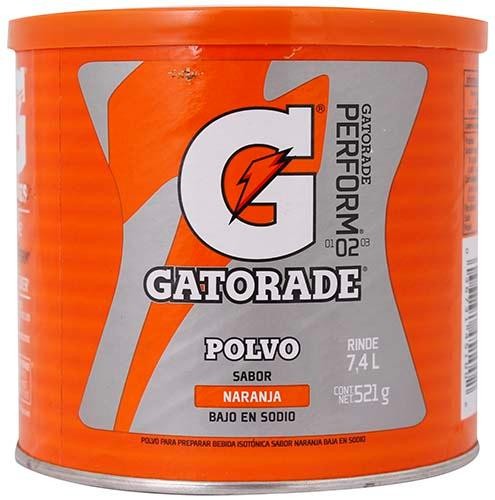 Gatorade en polvo sabor naranja 521 g