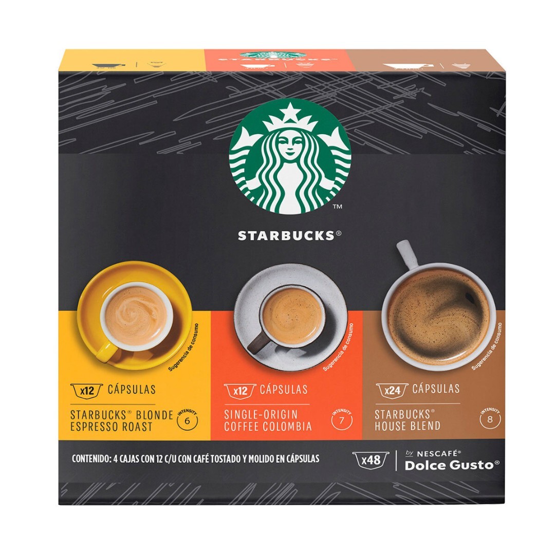Cápsulas de café Dolce Gusto 48 piezas (12 de coconut macchiato + 36 de almond macchiato)