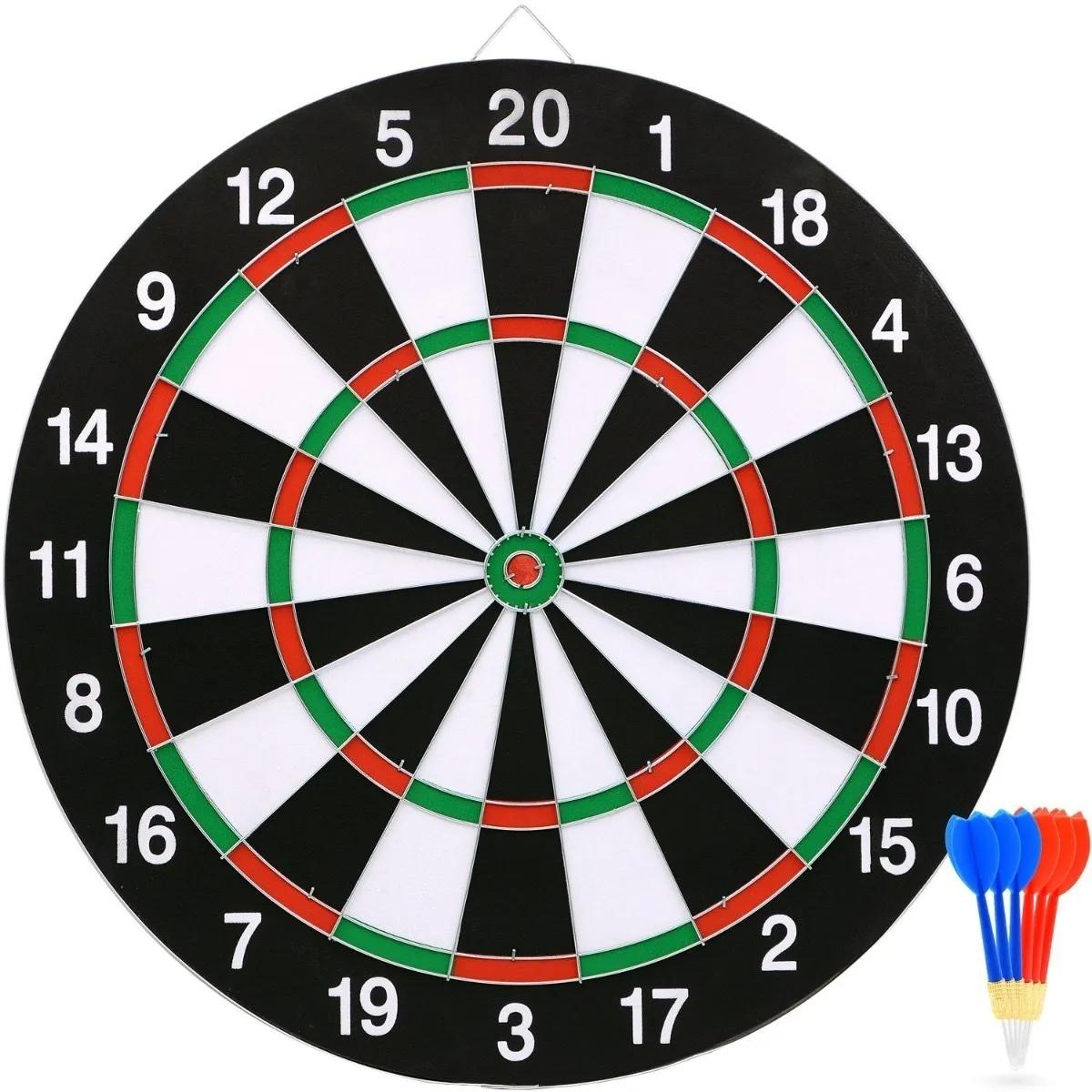 Tablero de dardos y set de 6 dardos
