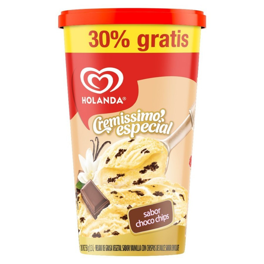Helado con chispas de chocolate 1.3 L