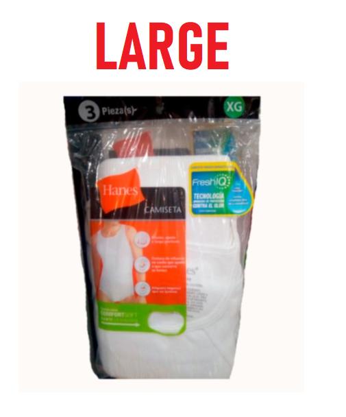 Camiseta sin mangas de algodón blanca, talla grande, paquete de 3 piezas.