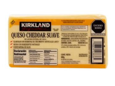 Queso cheddar en bloques de 907 g