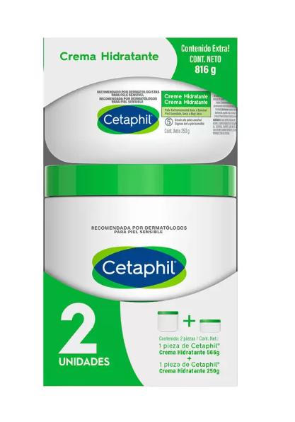 Crema corporal Cetaphil para piel sensible paquete de 2 (566 g + 250 g)