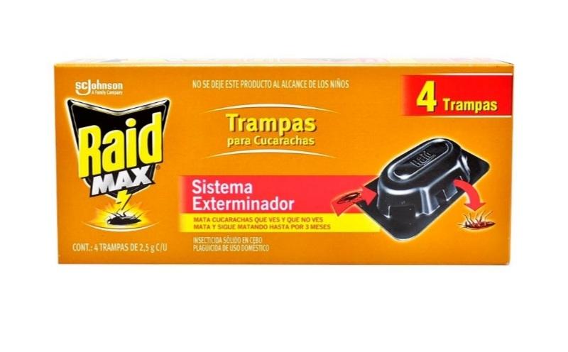 Paquete de 4 trampas para cucarachas