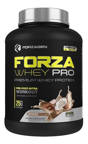 Proteína whey Forza Gen, pre post intra sabor chocolate 2.27kg