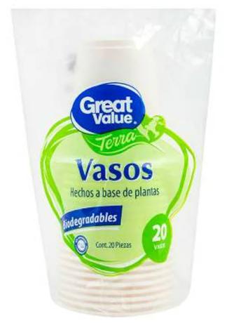 Vasos desechables de 8 oz paquete de 20 piezas