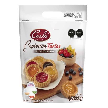 Tartas con relleno de frutas 1,027.6 g