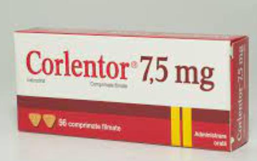 Corlentor (ivabradina) 7.5 mg paquete de 56 tabletas