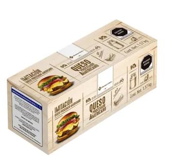 Queso amarillo en rebanadas paquete de 1.570 kg