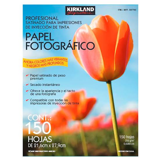 Papel fotográfico tamaño carta 150 hojas