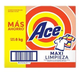 Detergente ACE de 8 KG