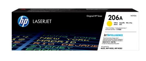 TONER LÁSER HP 206A AMARILLO W2112A
