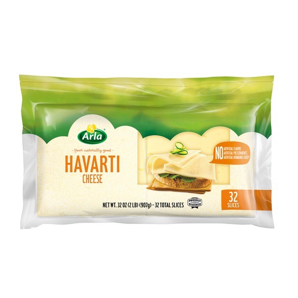 Queso havarti en 32 rebanadas 907 g