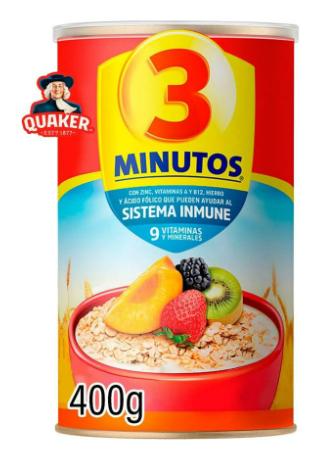 Hojuelas de avena Quaker de 400gr