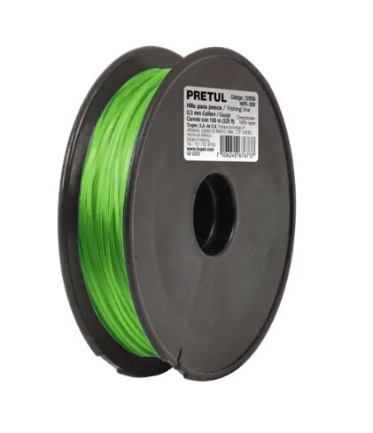 Línea de pesca de nylon # 0.70 mm / Carrete de 100 m / Máxima tensión 20.5 kg