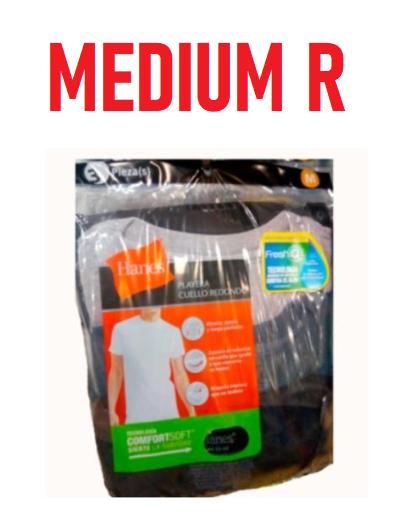 Camiseta de algodón con cuello redondo talla mediana, 3 colores diferentes, paquete de 3 piezas.