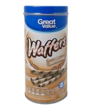 Galletas wafers sabor cappuccino 130 g