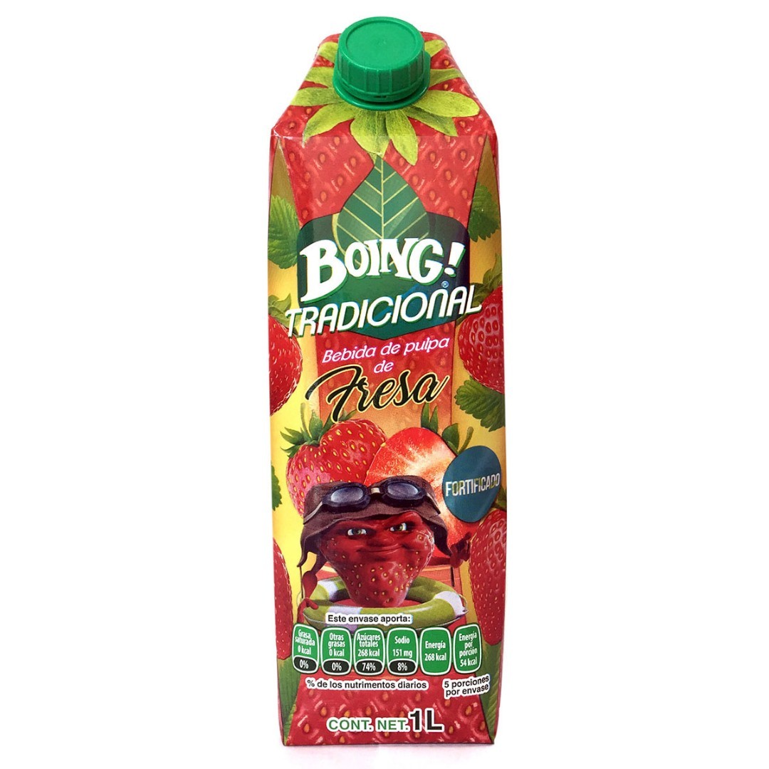 Jugo de fresa Boing 1 litro