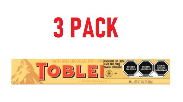 Toblerones chocolate paquete de 3 piezas