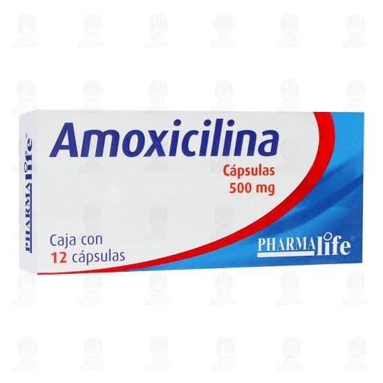 Amoxicilina 500 mg paquete de 12 tabletas