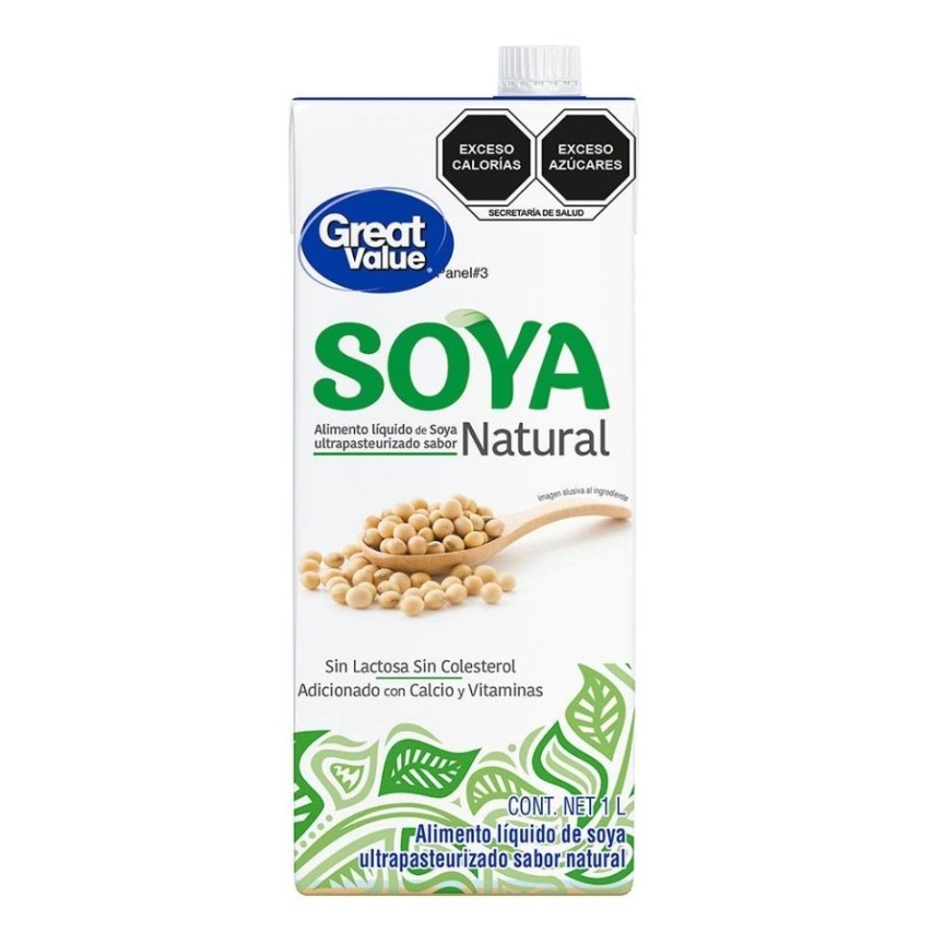 Leche de soya Great Value 1 litro