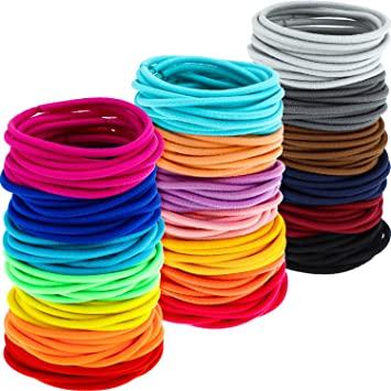 Ligas para el cabello de diferentes colores paquete de 30 piezas