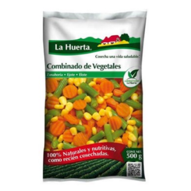 MAIZ DE VERDURA CONGELADA ZANAHORIA, EJOTE Y MAIZ 500GR