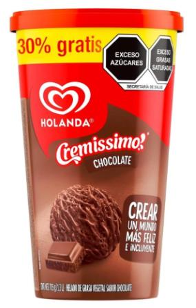 Helado de chocolate 1 L