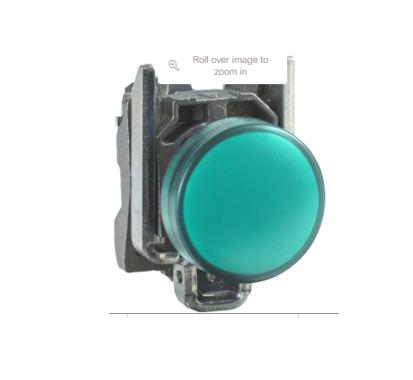 Luz piloto de 22 mm, 230-240 ACV color verde