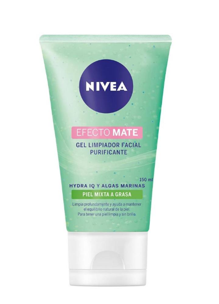 Gel limpiador facial purificante Nivea 150 ml para piel mixta a grasa lavable