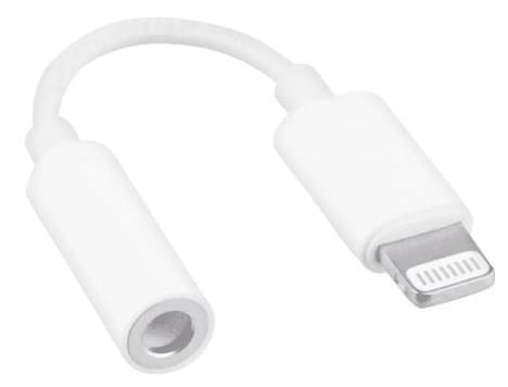 Adaptador auxiliar de 3.5 mm para iPhone (no original)