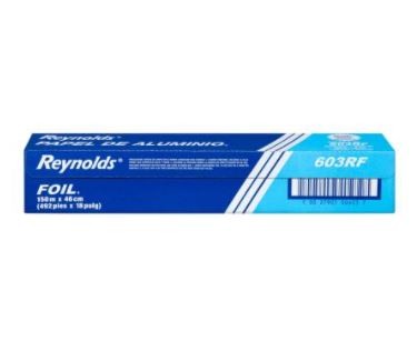 Rollo de papel aluminio de 150mt