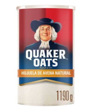 Hojuelas de avena Quaker de 1.19KG