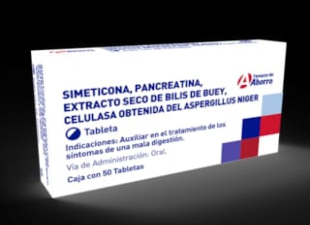 Pancreatina paquete de 50 tabletas