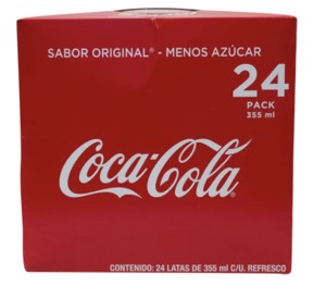 Coca-Cola paquete de 24 latas de 355 ml sabor original