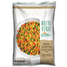 MIX CONGELADO DE VERDURAS ZANAHORIA, CHICHARO Y ELOTE, NUTRIVERDE BOLSA DE 2.5 KG