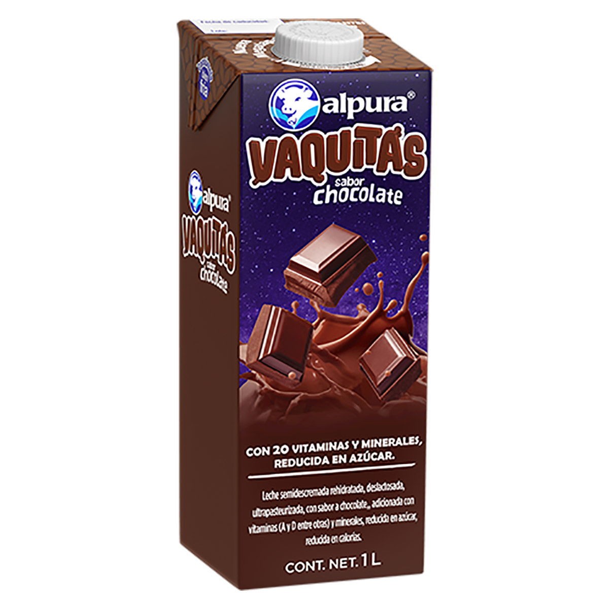 Leche chocolatada Vaquitas Alpura 1L