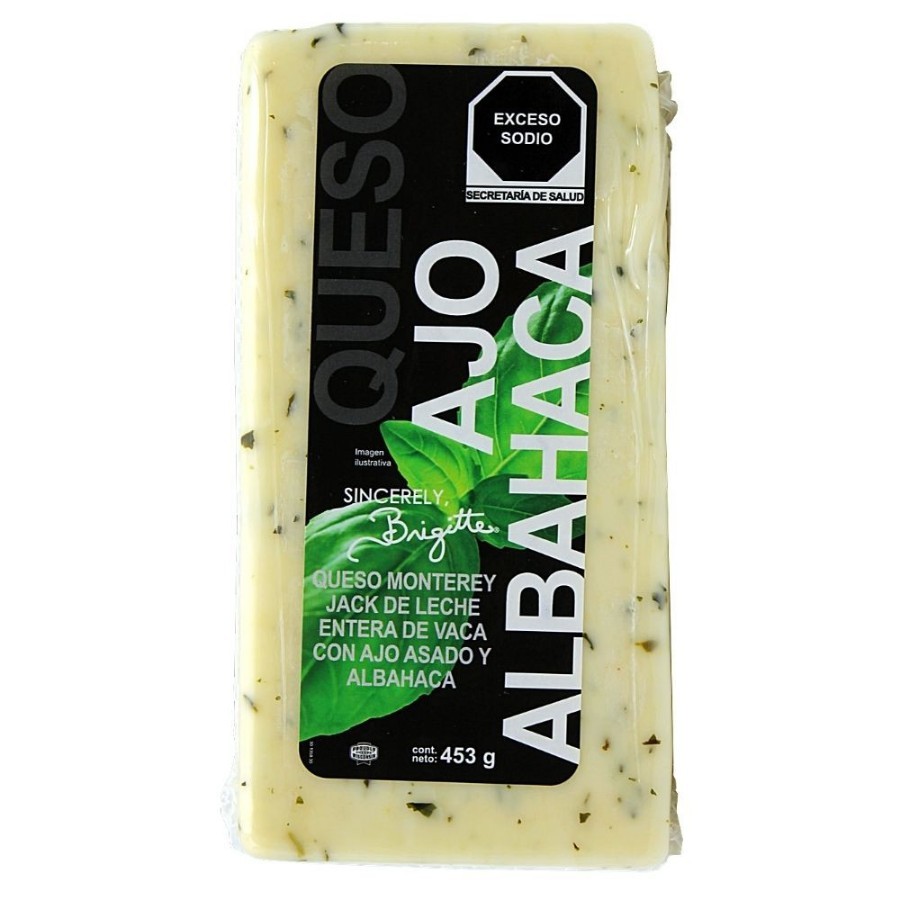Queso mexicano con ajo y albahaca 453 g