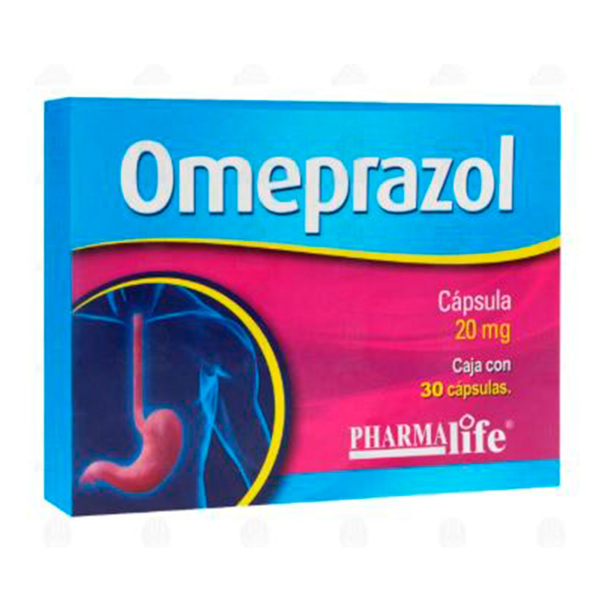 Omeprazol 20 mg paquete de 30 cápsulas