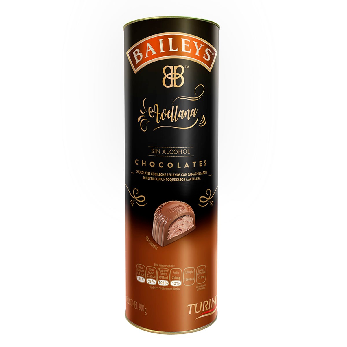 Turin Baileys - Chocolate relleno de licor Baileys 200g