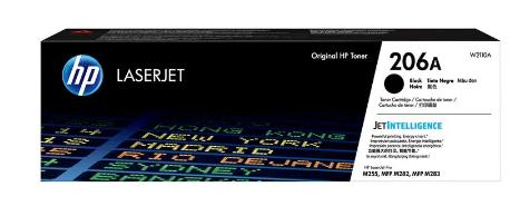TONER LÁSER HP 206A NEGRO W2110A
