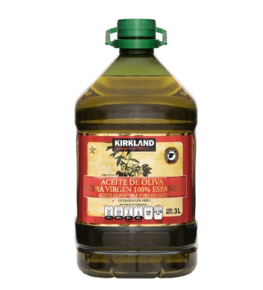Aceite extra virgen de oliva kirkland de 3L