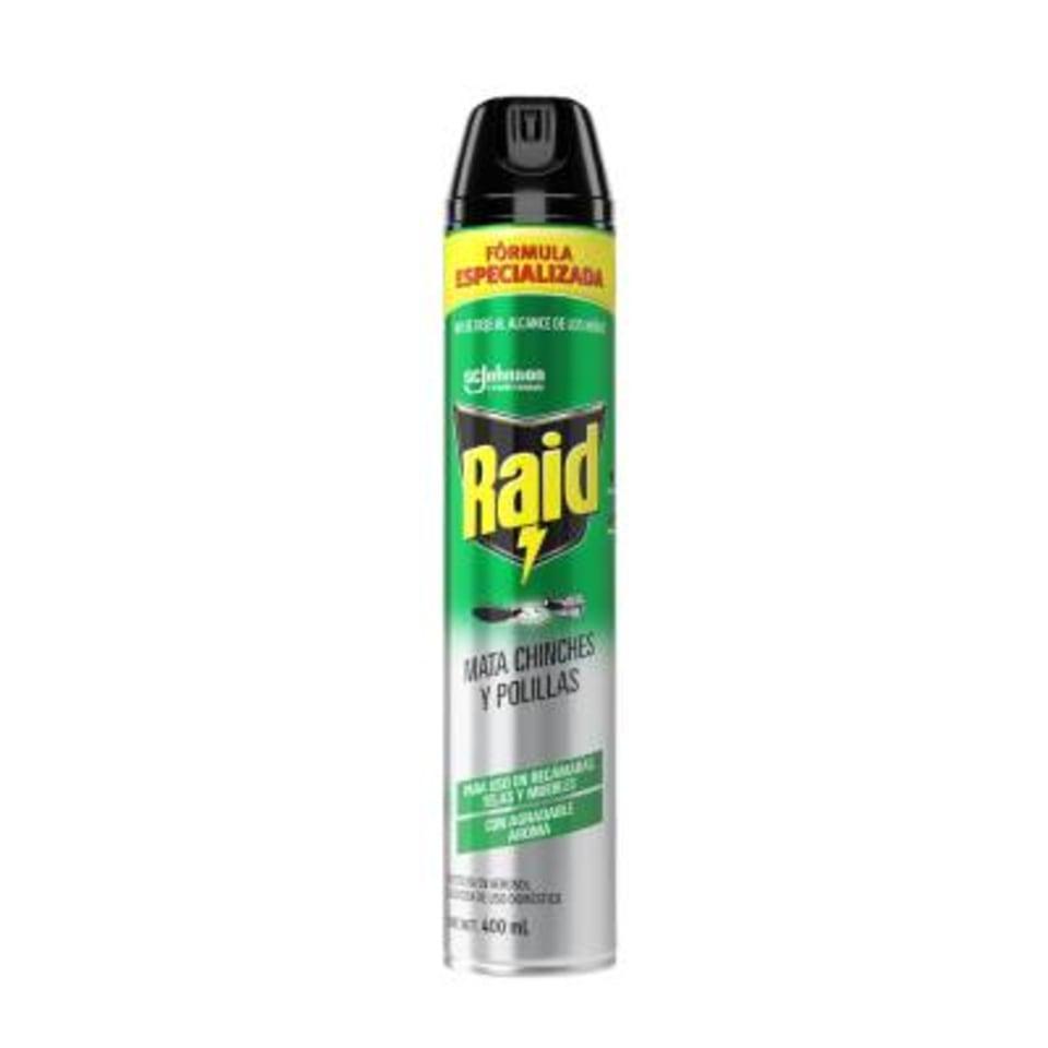 Raid insecticida para chinches y polillas
