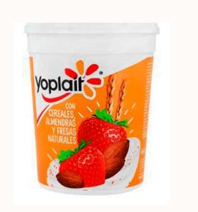Yogur Yoplait con cereales, almendras y fresas 1 kg