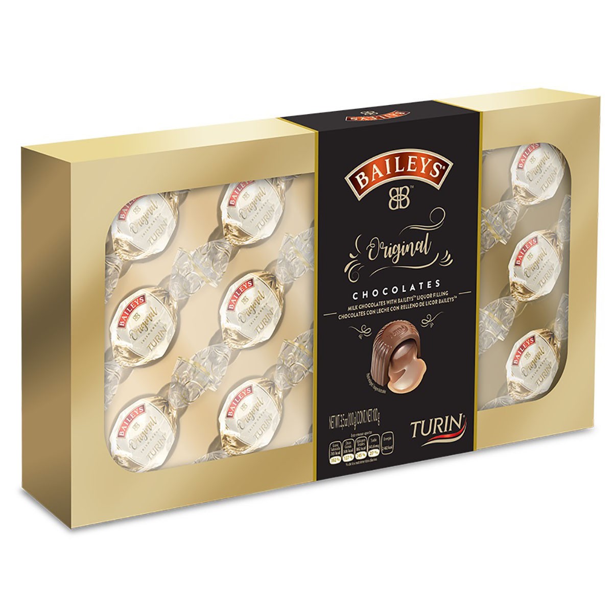 Turin Baileys - Chocolate relleno de licor Baileys 150g