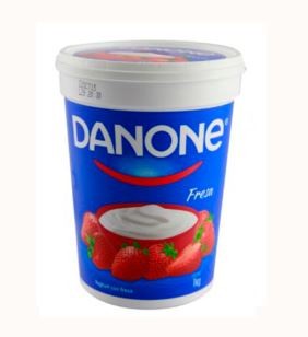 Yogur Danone de fresa 1 kg